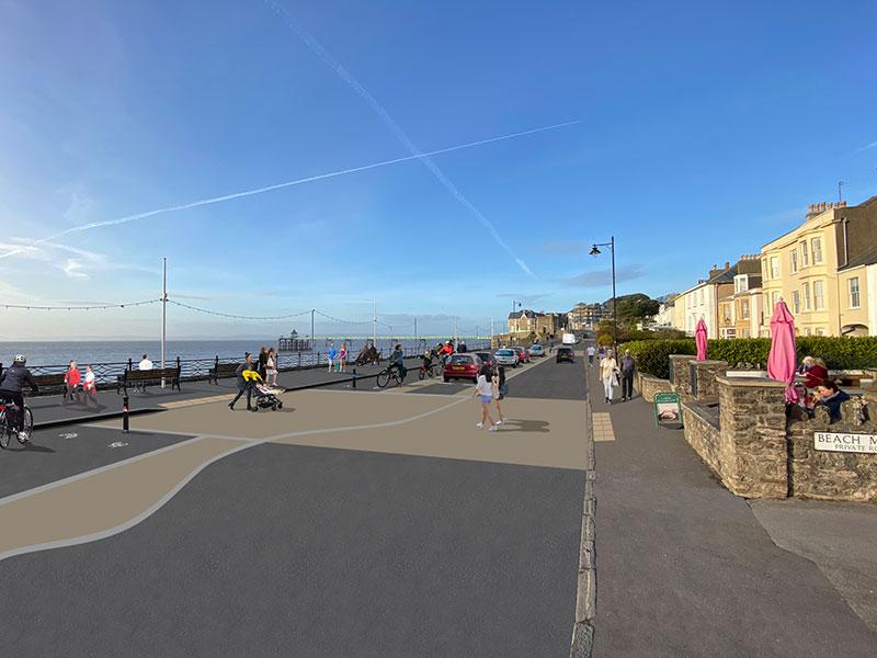 Clevedon seafront improvements begin Elife